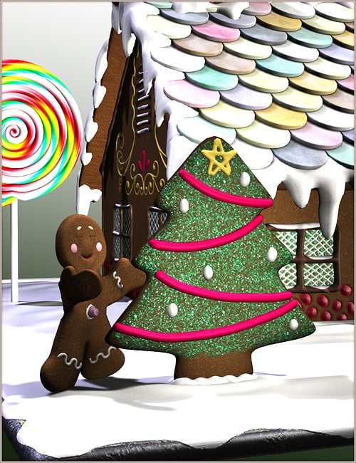 Gingerbread House and Man