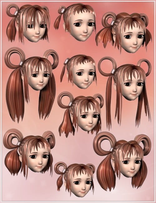 Hitomi Hair Morphs and Textures