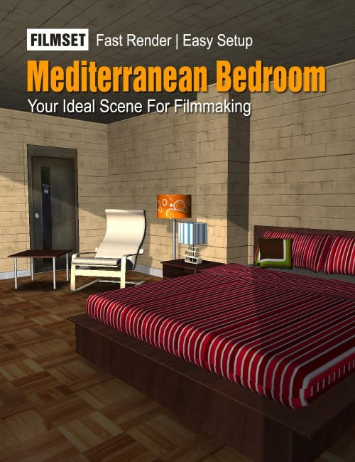 Filmset Mediterranean Bedroom