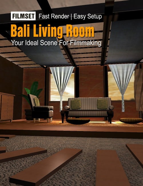 Filmset Bali Living Room