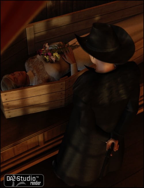 Old West Undertakers Interior Poses