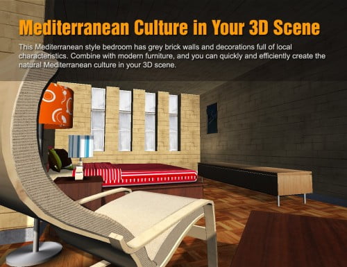 Filmset Mediterranean Bedroom