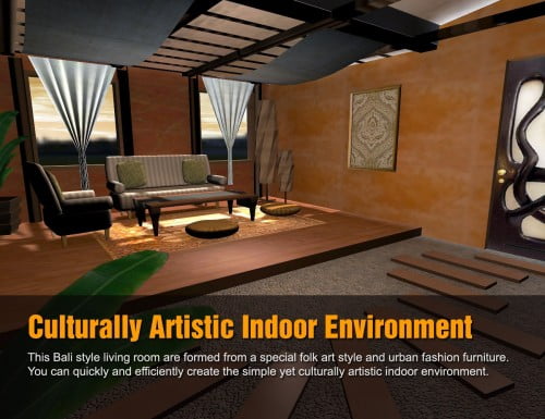 Filmset Bali Living Room