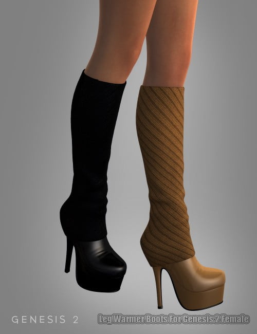Leg Warmer Boots For Genesis 2 Female(s)