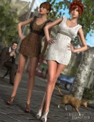 Cute Mini-Dress and Shoes Textures