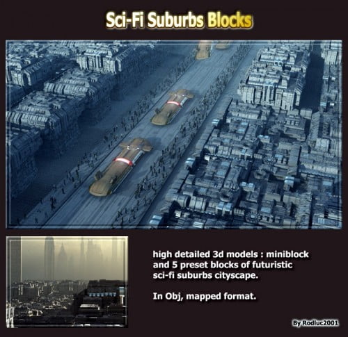 Sci-Fi Suburbs Blocks