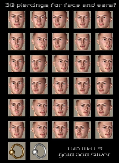 Michael 4 Piercing Set