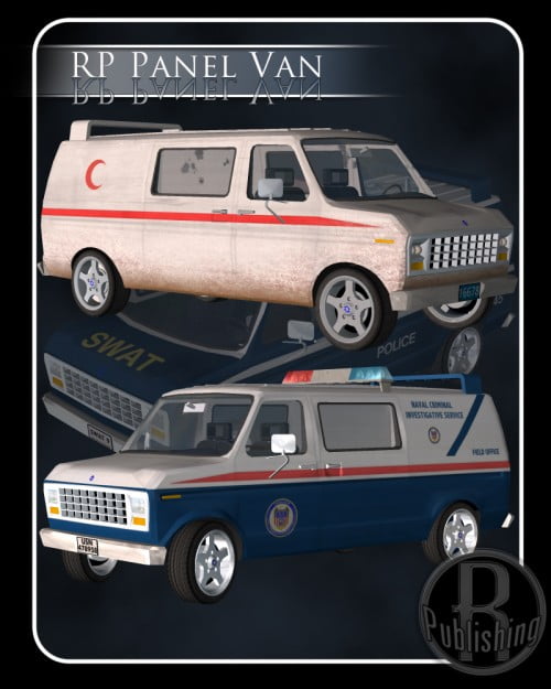 Panel Van (Poser, OBJ & Vue)