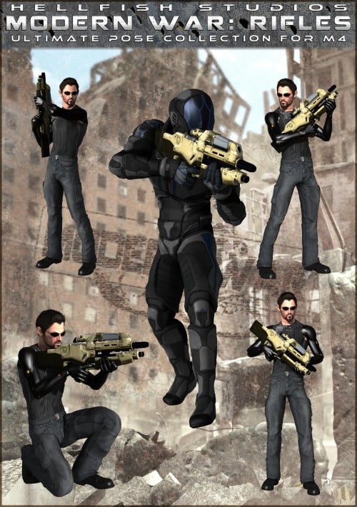 ModernWar:Rifles Ultimate Pose Collection for M4