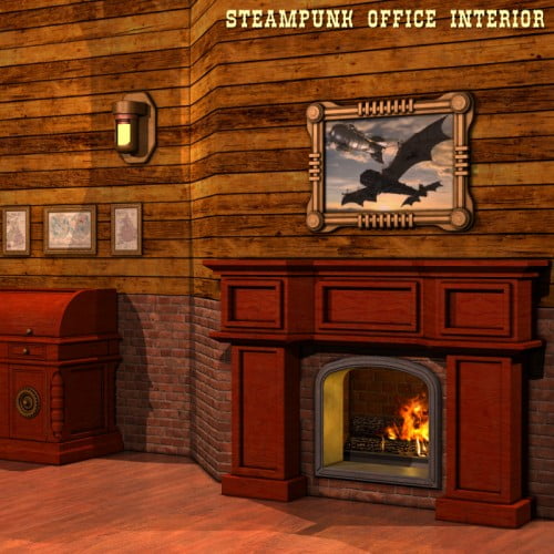 Steampunk Office Interior