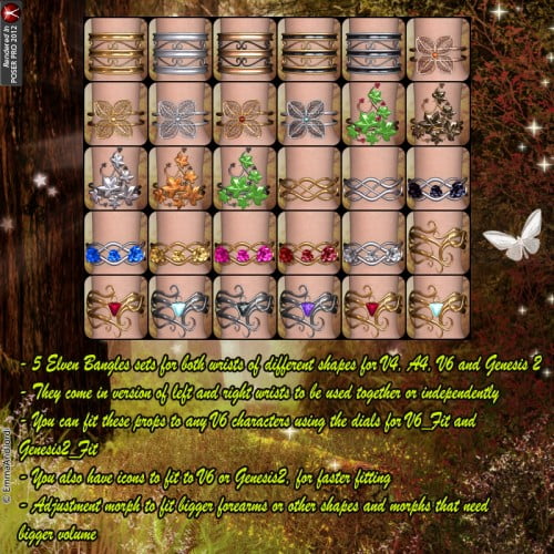 Elven Bangles For V4 V6 And Genesis 2