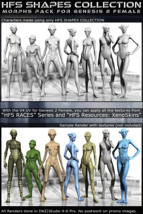 HFS Shapes Collection for Genesis 2 Female