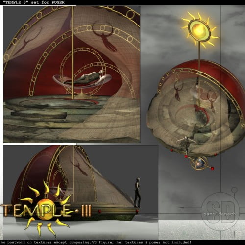 Temple 3 - set for POSER