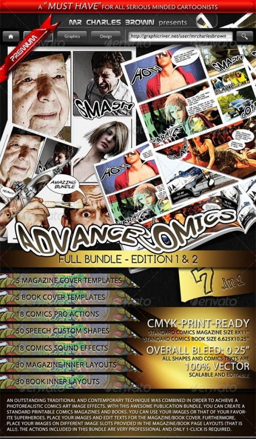 Advance Comics Publication Kit – Full Bundle – 3d-stuff Community