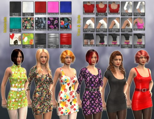 Super Dress and Leggings for Genesis 2 Female(s)