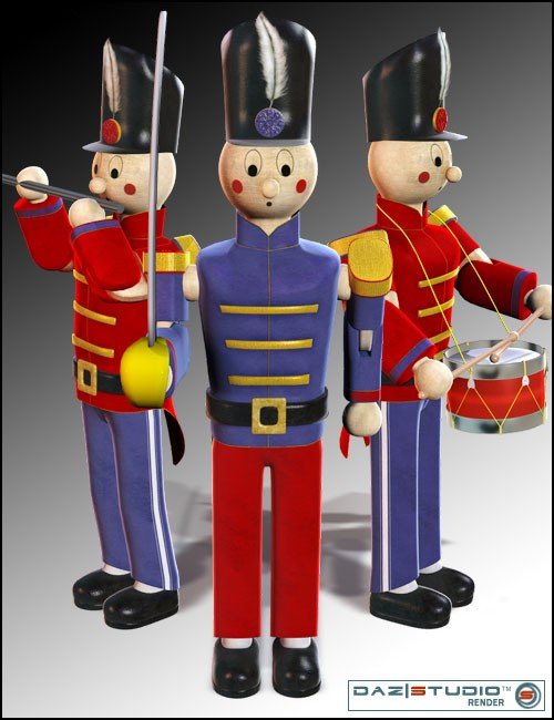 Toy Soldier and Train Set