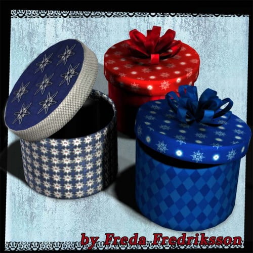 A beautiful gift box - this is exactly what you need for packaging your christmas presents