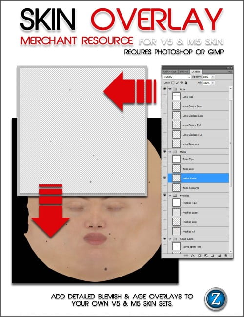 Skin Overlay Merchant Resource for V5 and M5 Skin Sets