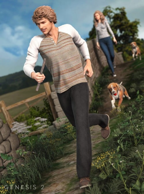 Newport Outfit for Genesis 2 Male(s) Textures