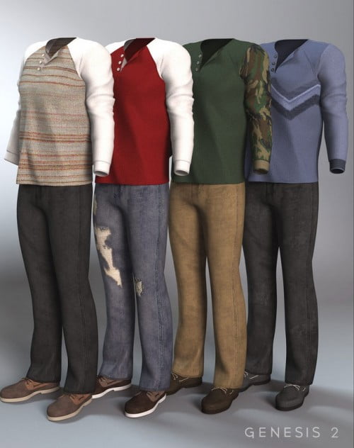 Newport Outfit for Genesis 2 Male(s) Textures