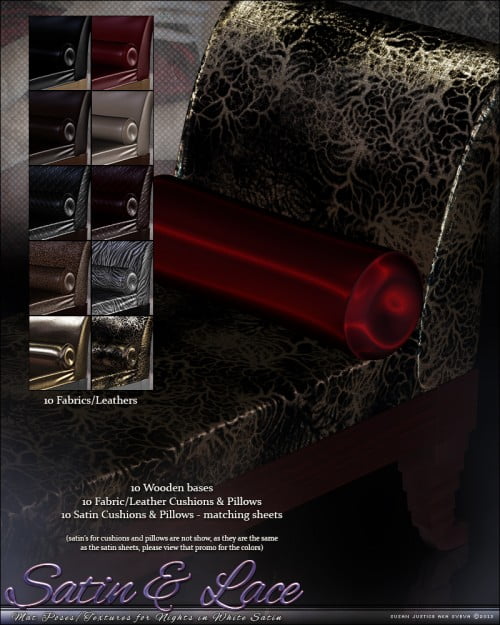 Satin & Lace for Nights in White Satin