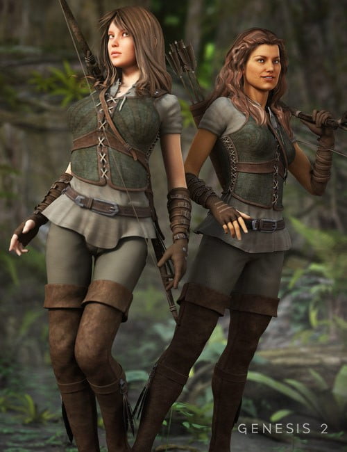 Ranger Outfit for Genesis 2 Female(s)