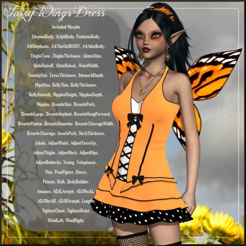 Fairy Wings Dress V4/A4/G4/Elite