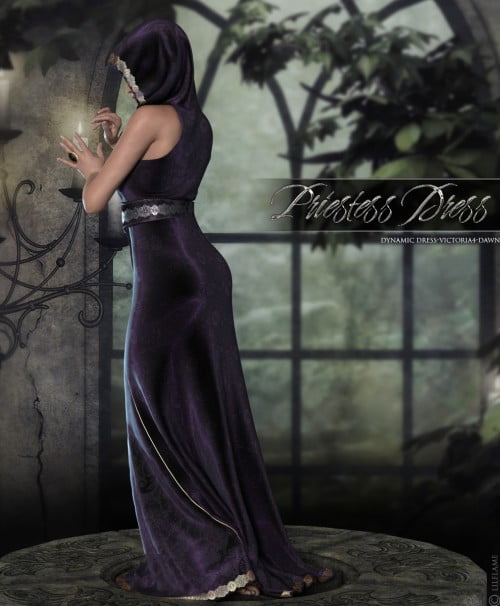 Dynamic Priestess Dress V4/Dawn