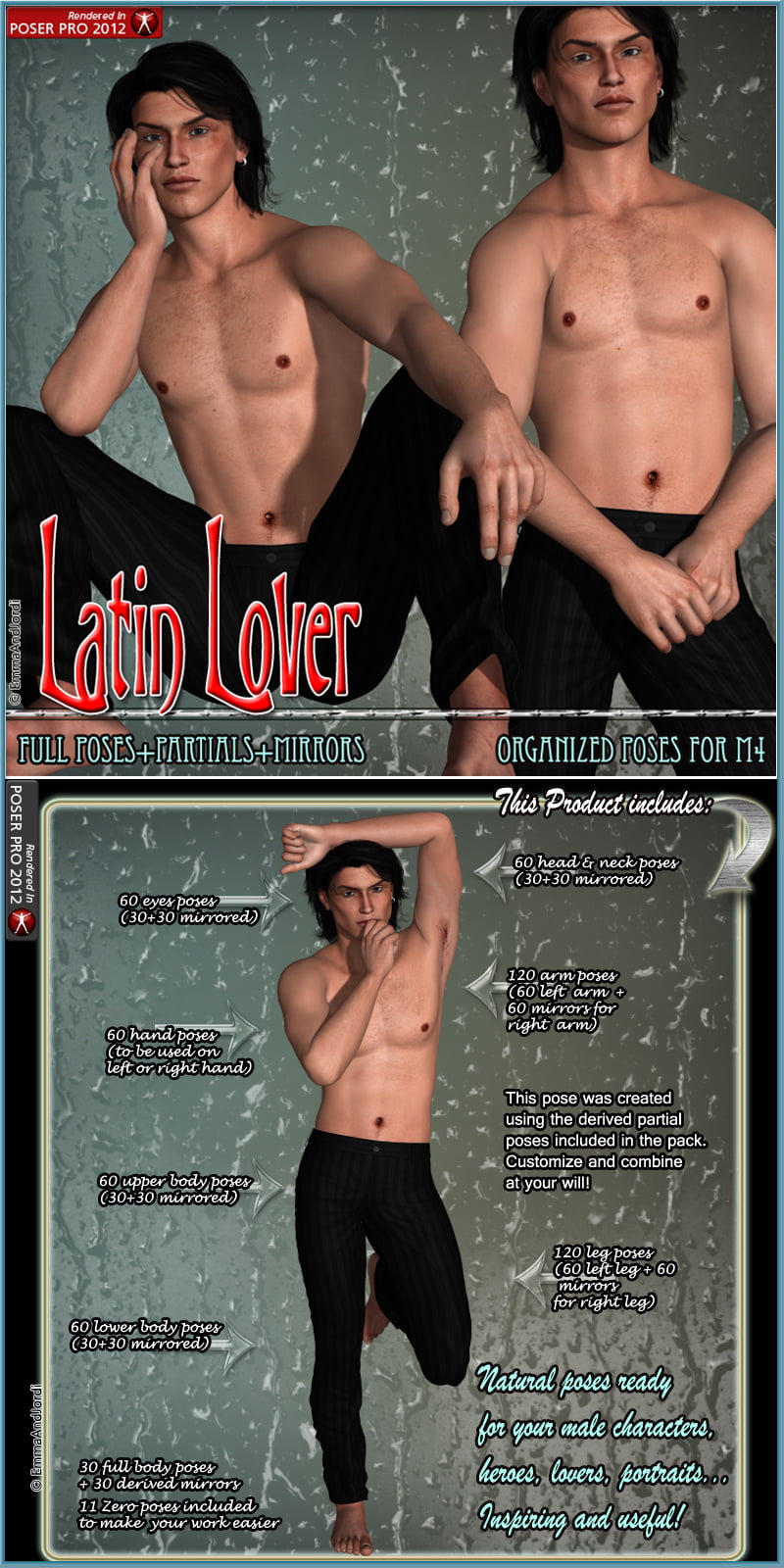 Latin Lover Organized Poses For M4