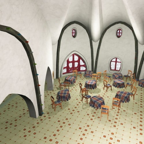 Santa's Dining Hall - Christmas Village 13