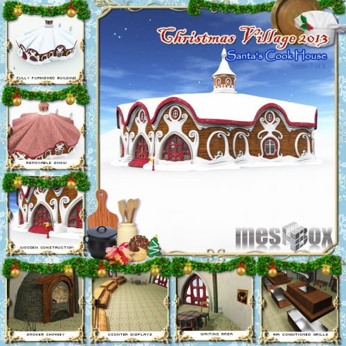 Santa's Cookhouse - Christmas Village 13