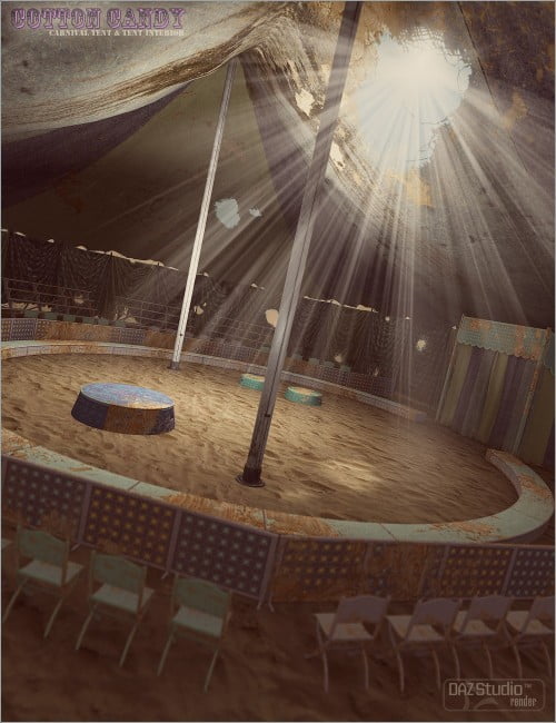 Cotton Candy for Carnival Tent and Interior