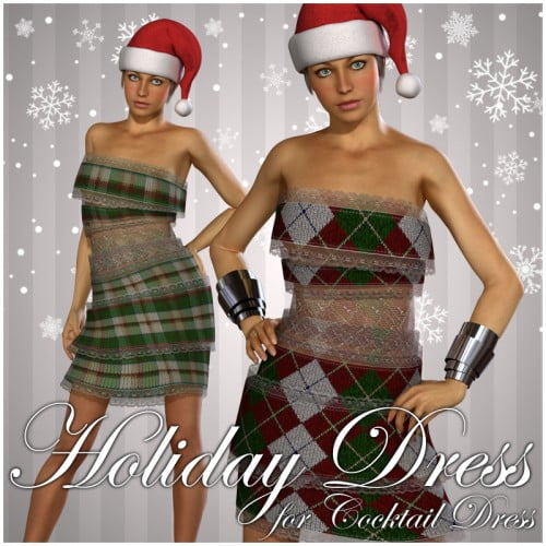 Holiday for Cocktail Dress ⋆ Freebies Daz 3D