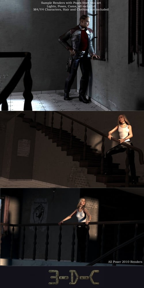 Staircase and Hallway by 3-D-C