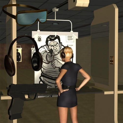 Shooting Range For Poser