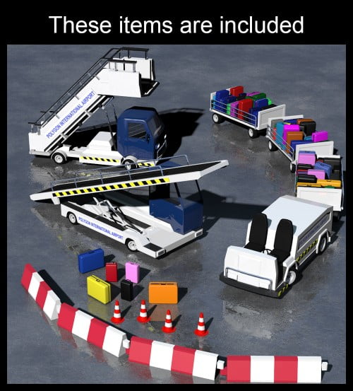 Airport ground support vehicles