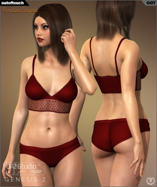 Paradise Lingerie for Genesis 2 Female(s)