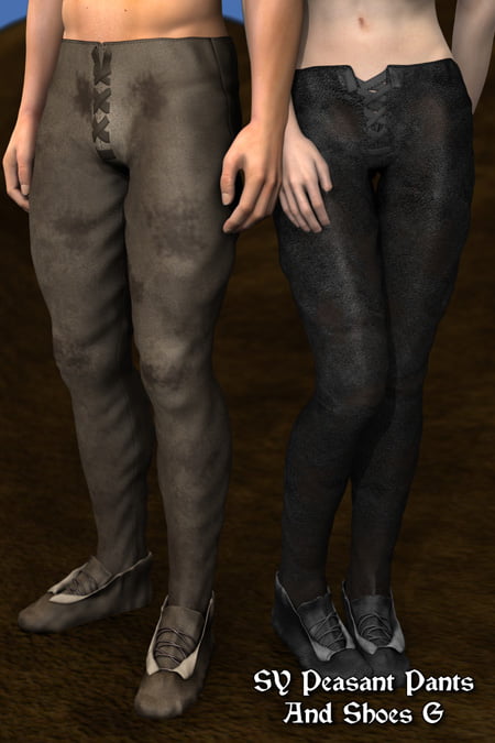 SY Peasant Pants And Shoes G SY Peasant Pants And Shoes G