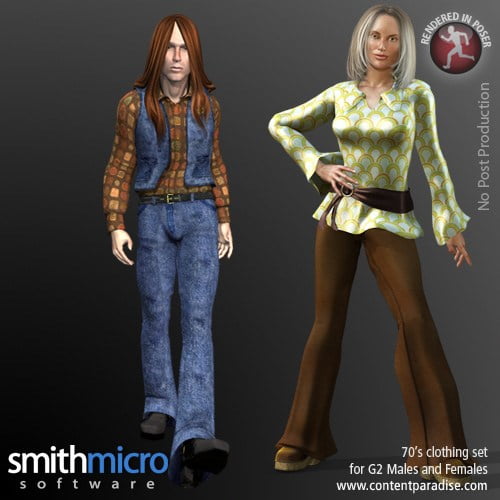 70's Clothing for G2 Figures (Time Travel Series)
