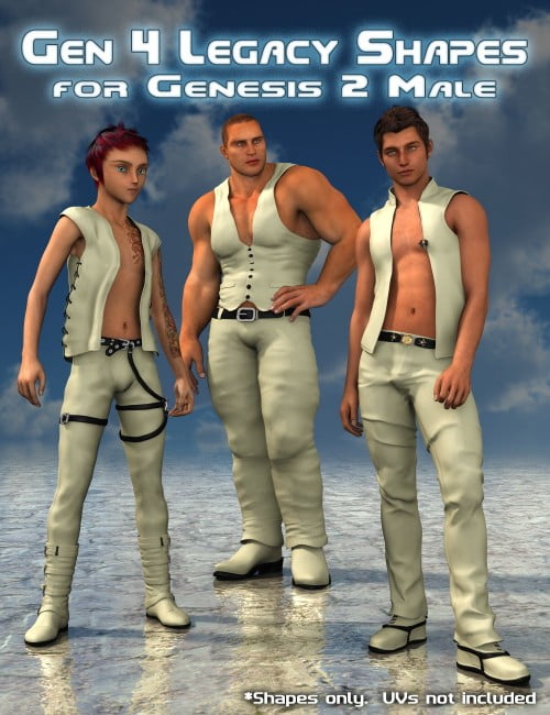 Generation 4 Legacy Shapes for Genesis 2 Male(s)