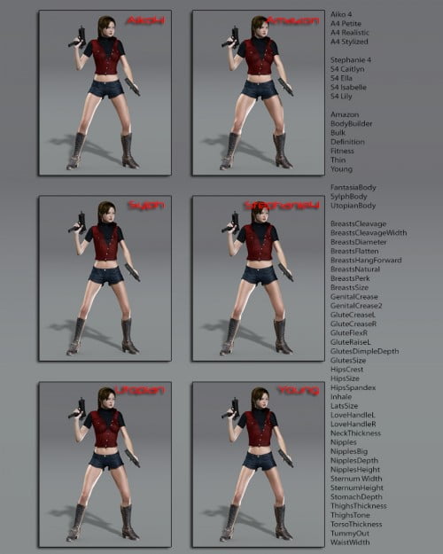 Slide3D C Clothes for V4,A4,S4