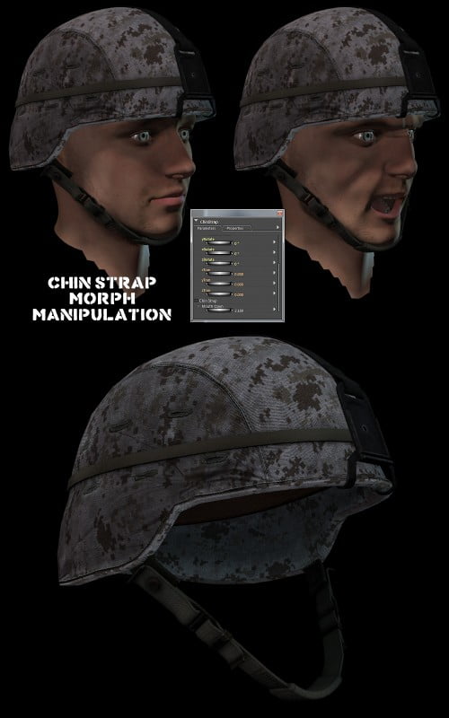 Helmet with NV Goggles