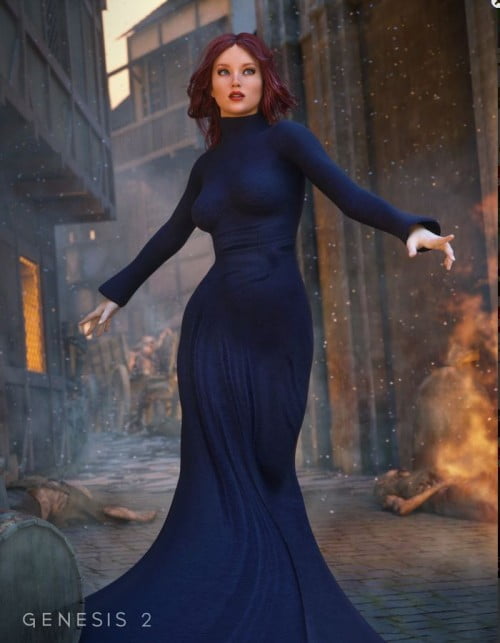Morphing Fantasy Dress for Genesis 2 Female(s)