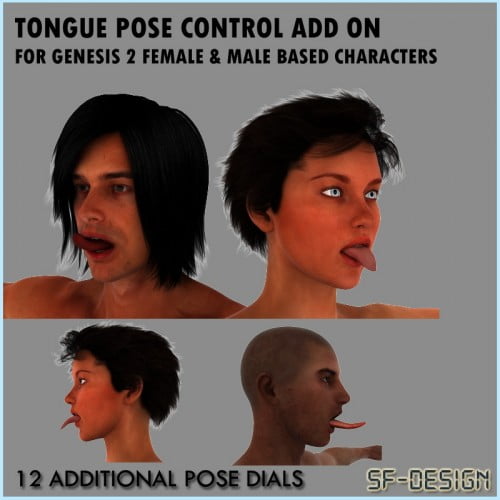 SFD's Tongue Pose Control Add-On for Genesis 2