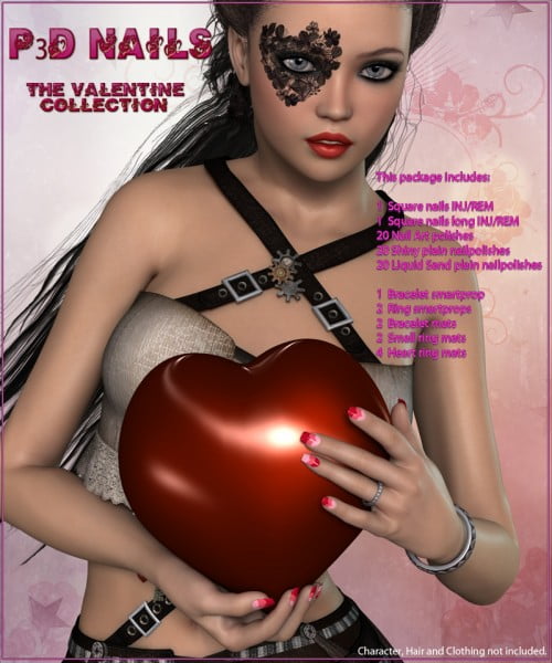 P3D Nails, The Valentine Collection P3D Nails, The Valentine Collection