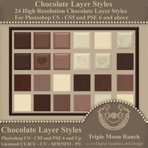 Chocolate Layer Styles Chocolate Layer Styles