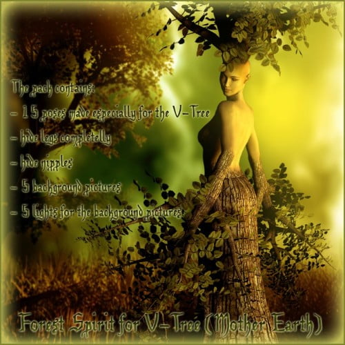 Forest Spirit for V3-Tree (Mother Nature) by Andi3d - poses, backgrounds and lights