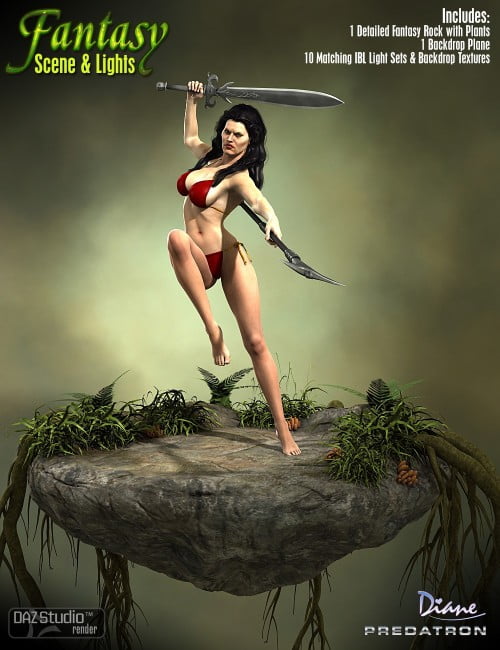 Fantasy Scene and Lights