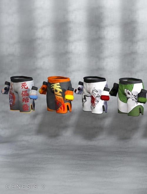 MMA Shorts and Gloves Textures