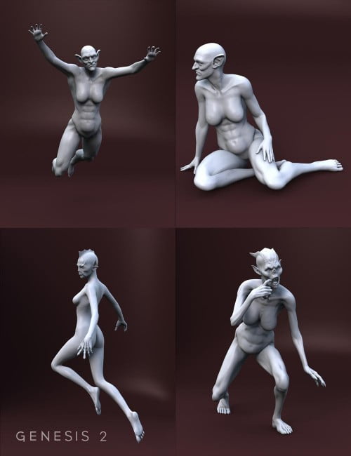 Genesis 2 Female Creature Creator Poses